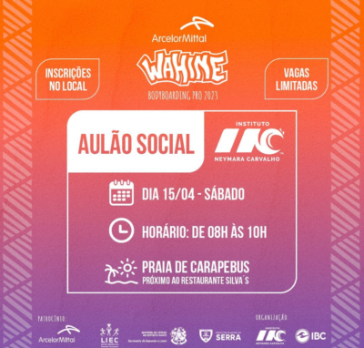 Leia mais sobre o artigo Wahine promove aulão social no próximo sábado